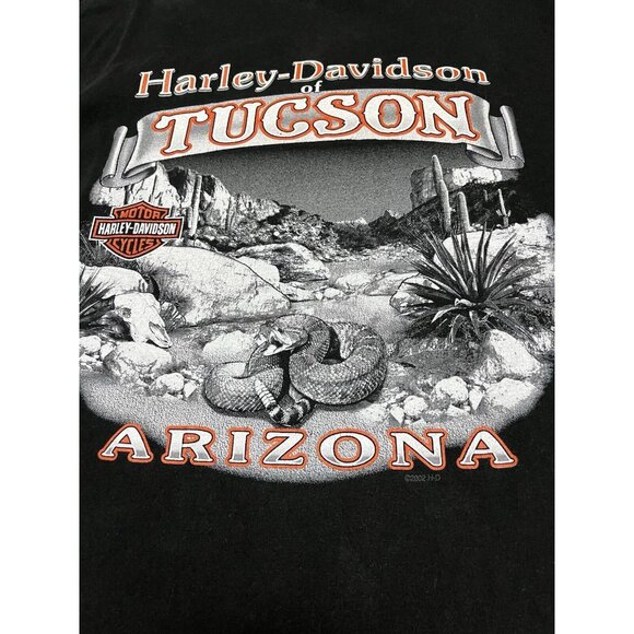 Harley Davidson Motorcycles Black Men’s Tucson Arizona T Shirt Size X-Large - Picture 3 of 6